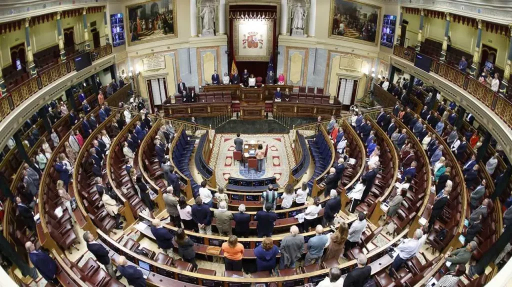 Pleno del Congreso de los Diputados durante la votación de los decretos de vivienda